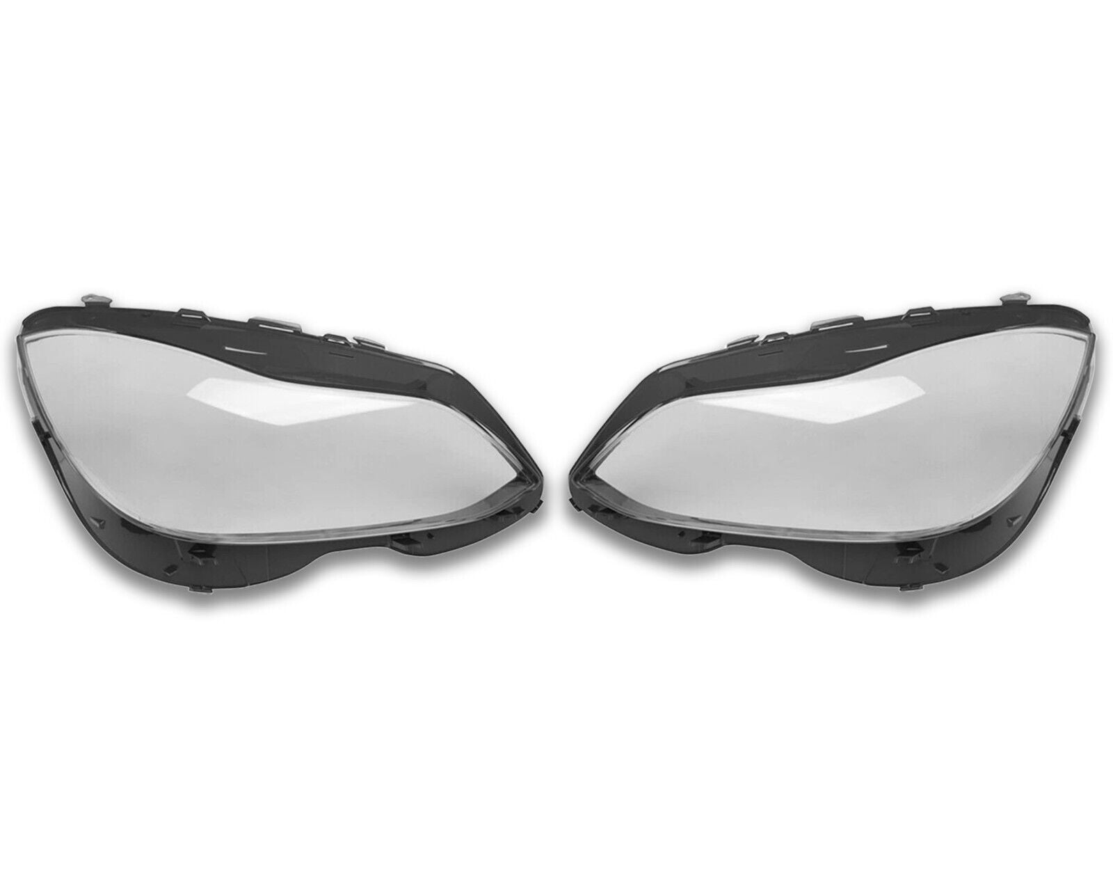 PAIR HEADLIGHT HEADLAMP LENS COVER FOR MERCEDES BENZ E CLASS W212 S212 2013-2016