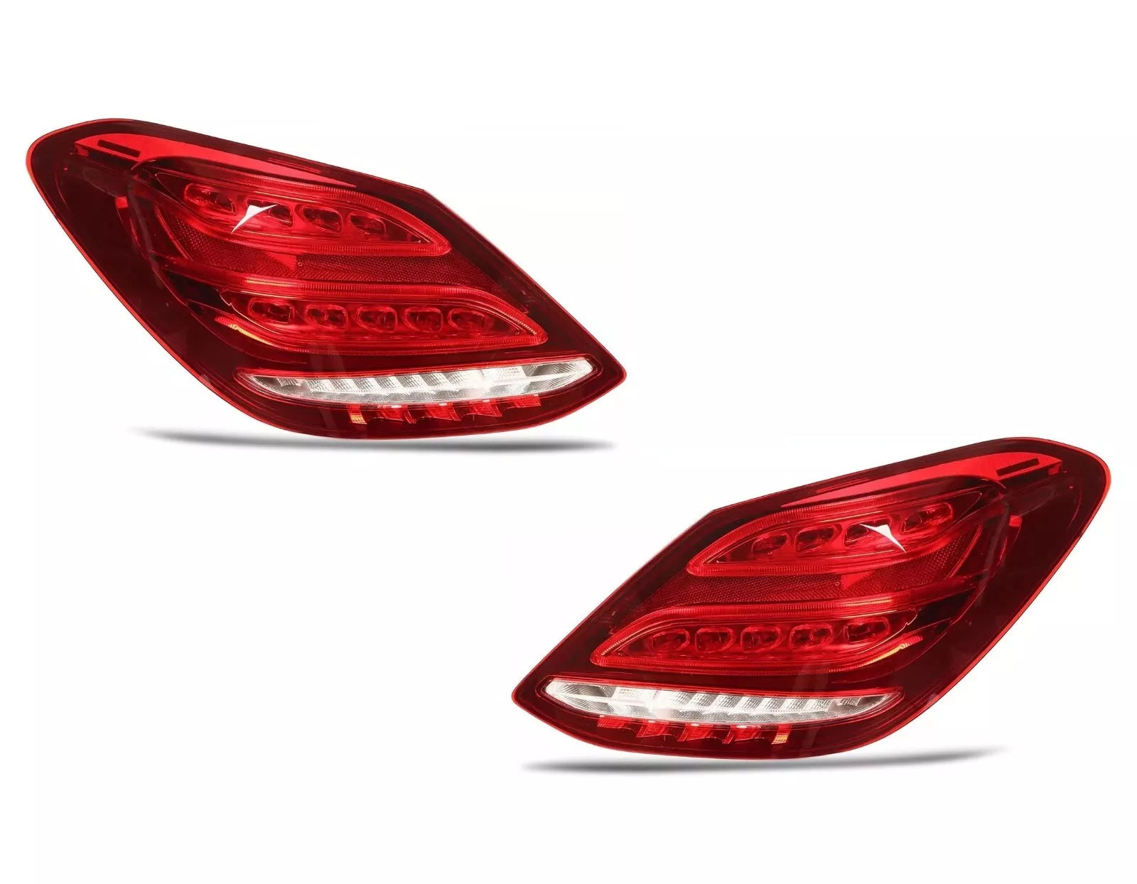 LEFT+RIGHT LED REAR TAIL LIGHT ASSEMBLY FOR MERCEDES-BENZ C-CLASS W205 2015-2018