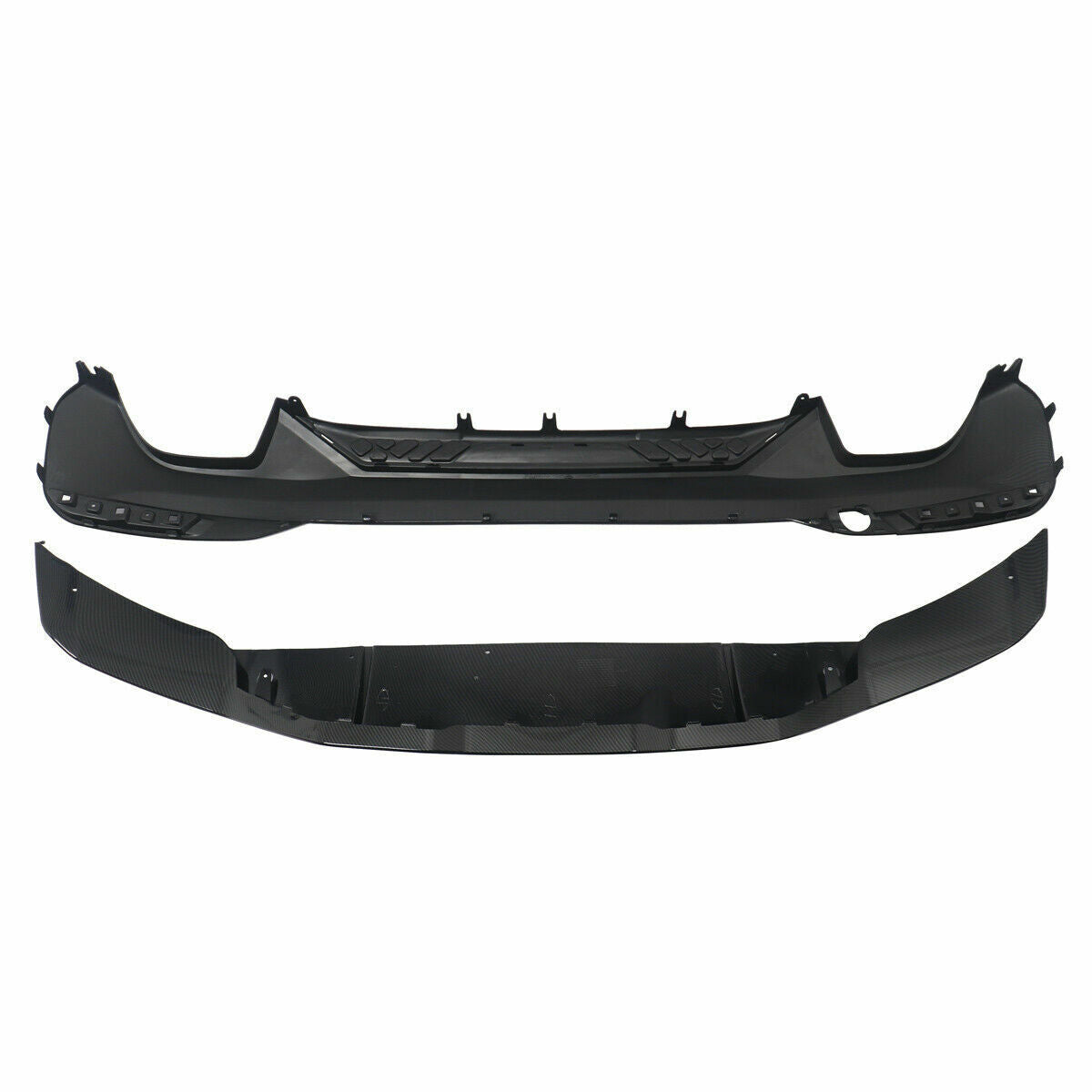 FOR BMW G30 5 SERIES M5 STYLE REAR DIFFUSER BUMPER 3D CARBON LOOK