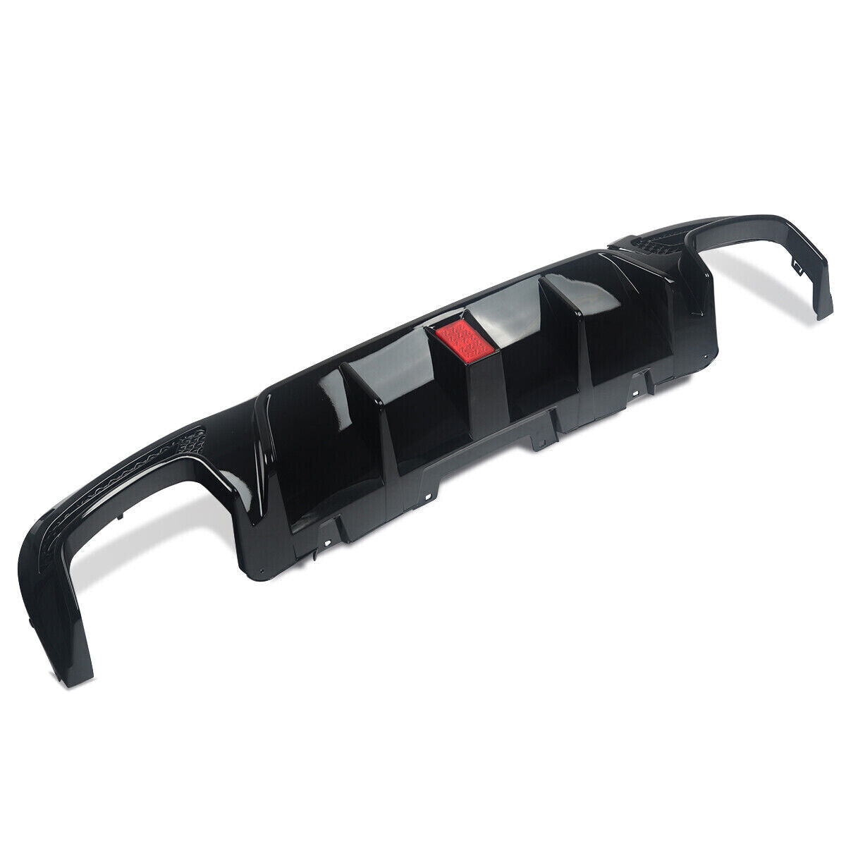 FOR MERCEDES GLE GLS W166 X166 REAR DIFFUSER WITH LIGHT & TAILPIPES BLACK 15-19