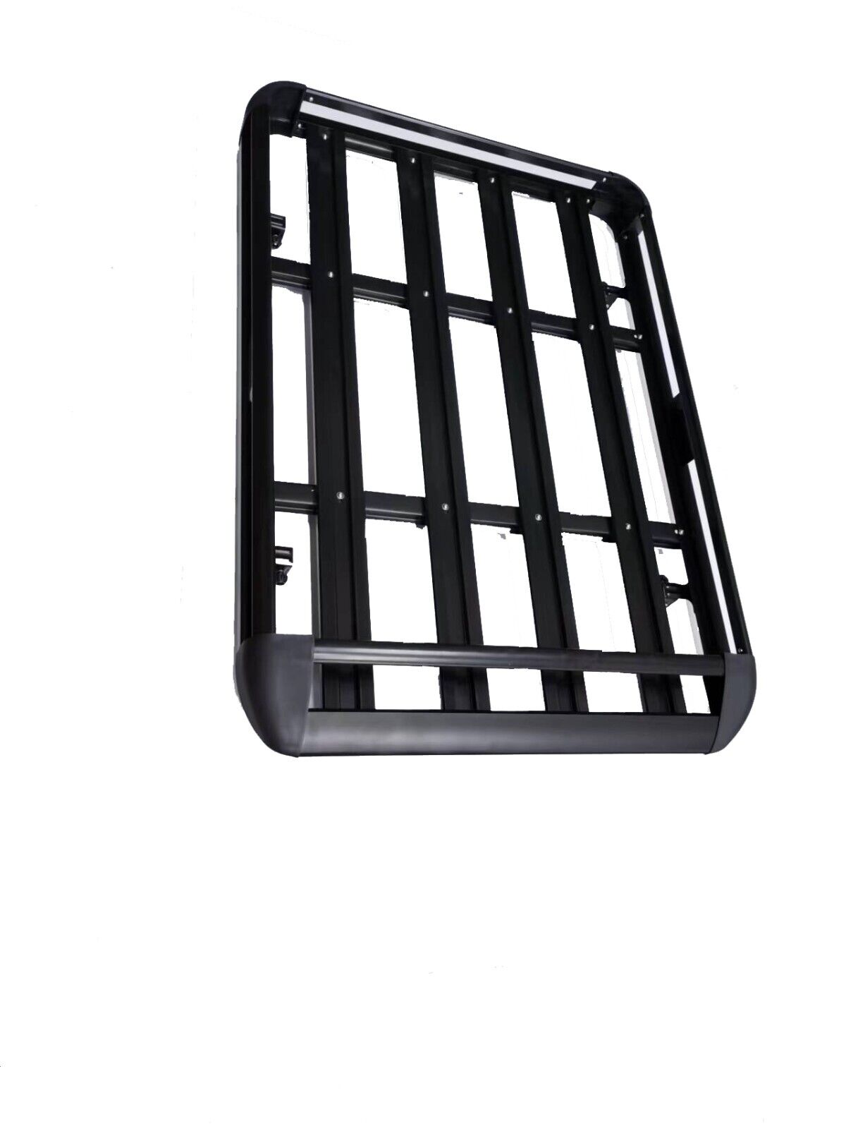 UNIVERSAL CAR ROOF RACK BASKET TRAY LUGGAGE CARGO CARRIER ALUMINIUM BLK 127CM