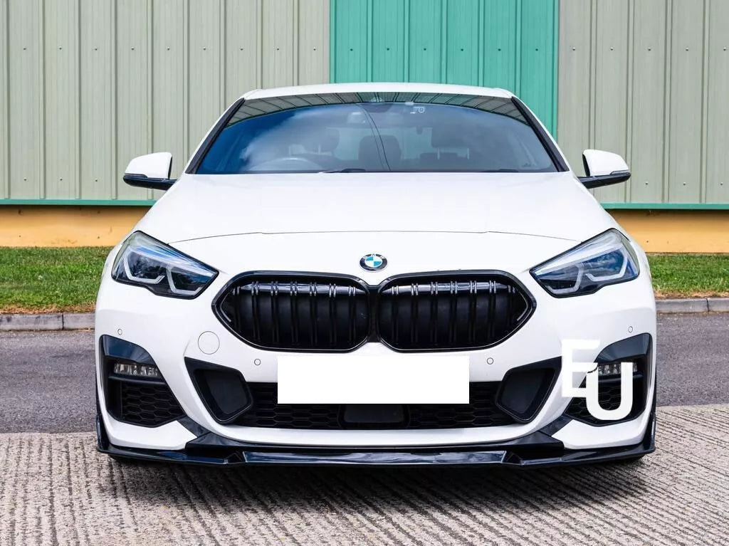 FOR BMW 2 SERIES GRAN COUPE F44 FRONT LIP SPLITTER GLOSS BLACK 2020+