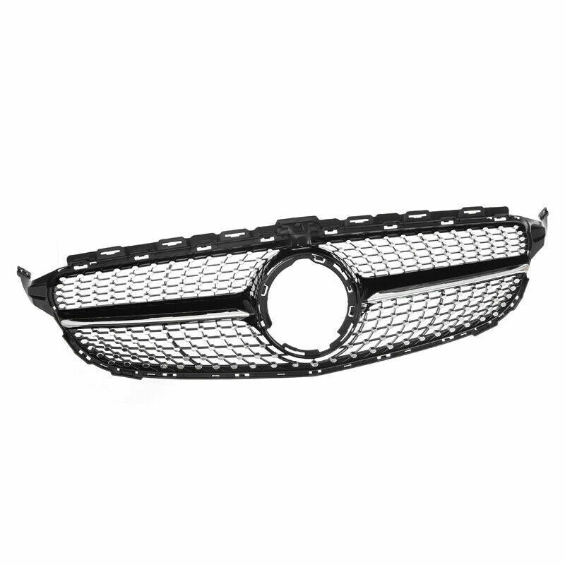 FOR MERCEDES C CLASS W205 GRILLE GRILL 2019 + DIAMOND AMG STYLE WITH CAMERA