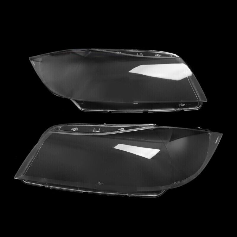 PAIR XENON FRONT HEADLIGHT HEADLAMP CLEAR LENS COVER FOR BMW 3 E90/E91 2005-2012