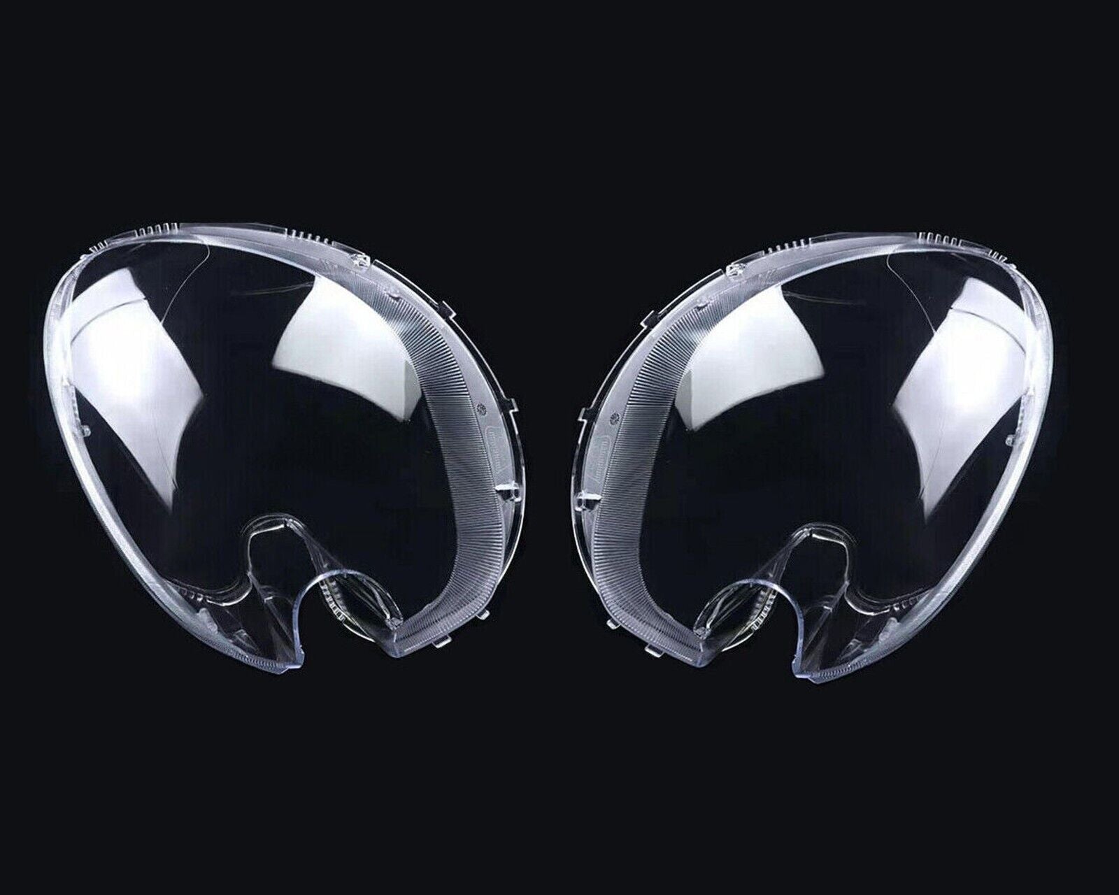 L+R HEADLIGHT LENS COVER REPLACEMENT FOR BMW MINI COOPER R56 HATCHBACK 2006-2013