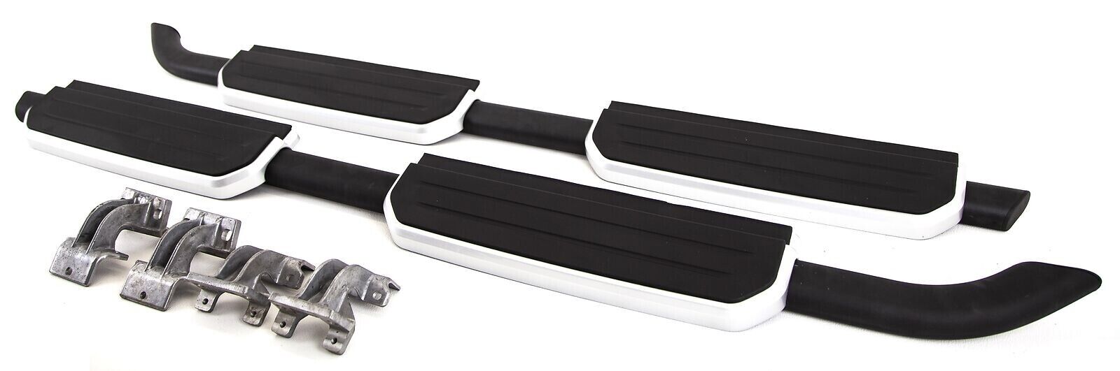 FOR LAND ROVER DEFENDER 110 L663 RUNNING BOARD SIDE STEPS SILVER EDITION 2020+