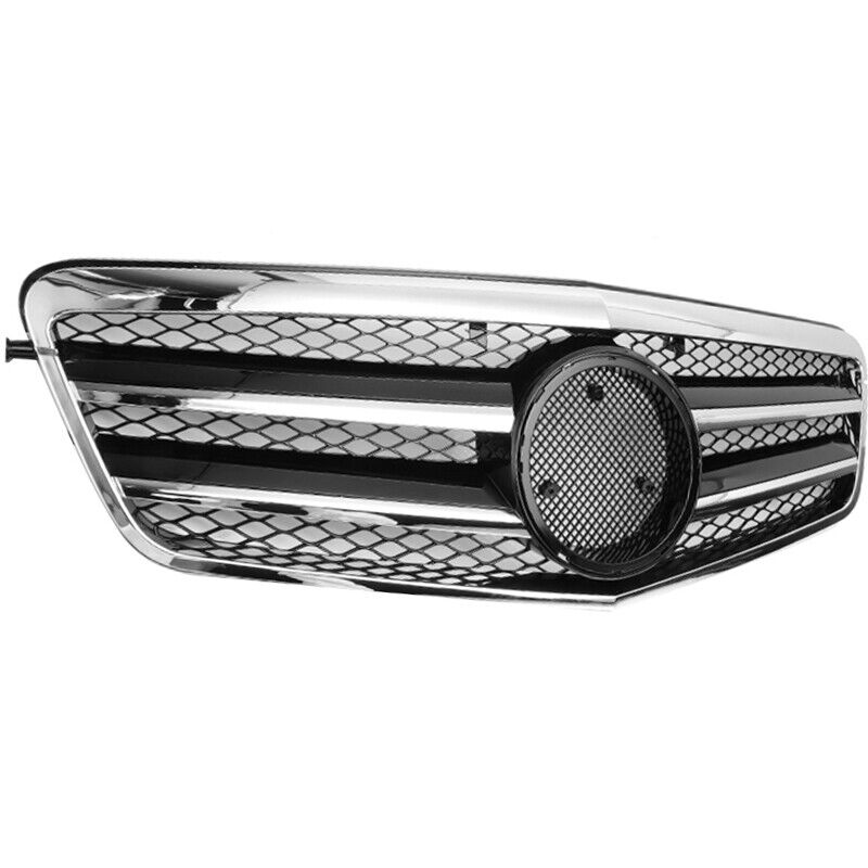 FOR MERCEDES W212 E-CLASS SALOON ESTATE BLACK CHROME GRILL GRILLE E63 AMG 09-13