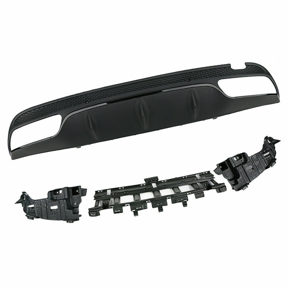FOR MERCEDES BENZ C CLASS W205 AMG C63 REAR DIFFUSER BUMPER AMG SEDAN 2015-2018