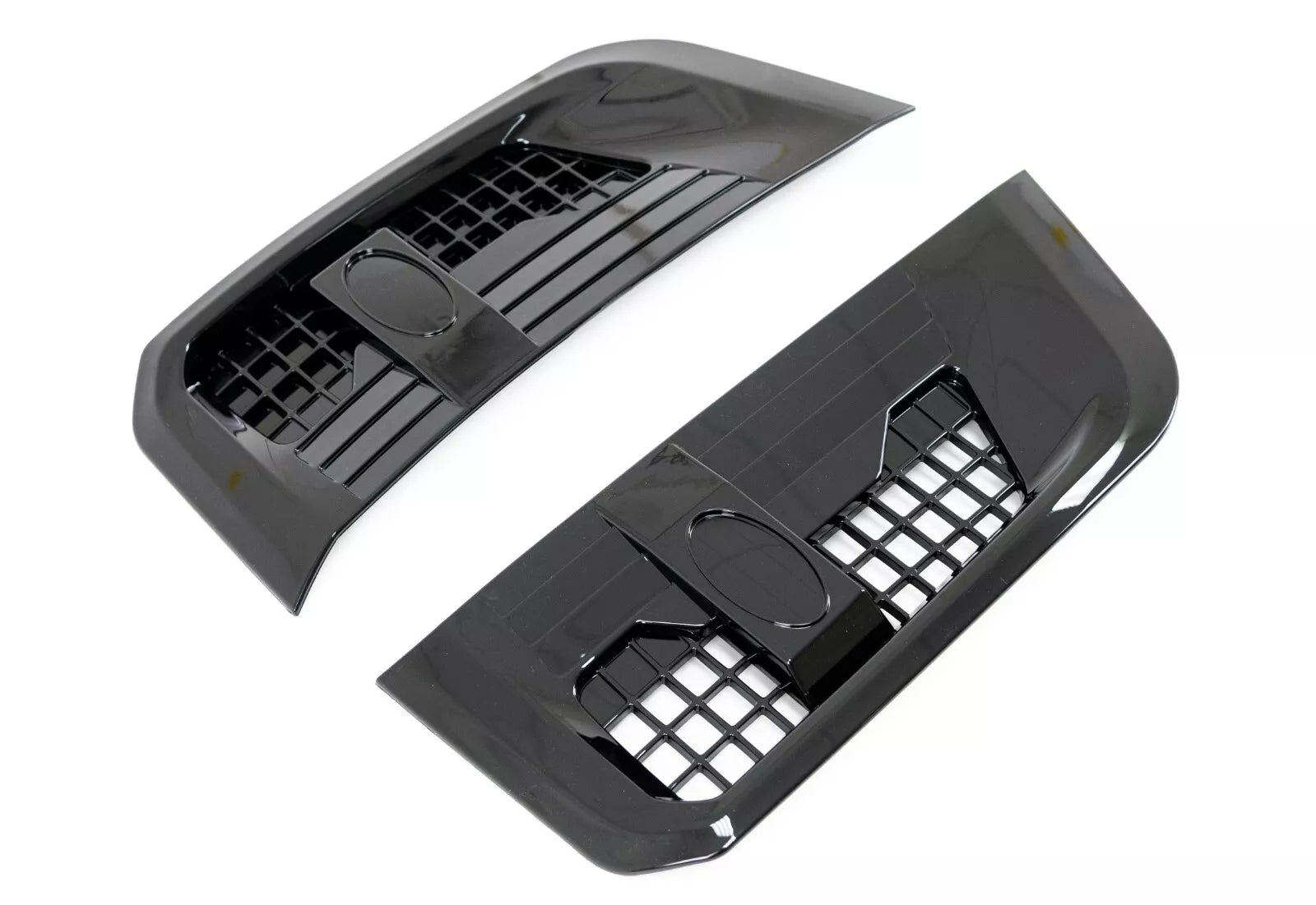 GLOSS BLACK FRONT WING SIDE AIR VENTS FOR LAND ROVER DEFENDER L663 90 110 2020+