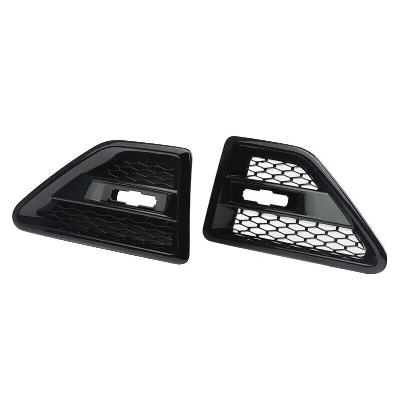 FOR FREELANDER 2 L359 PAIR GLOSS BLACK 2X SIDE WING AIR INTAKE GRILLE VENTS VENT