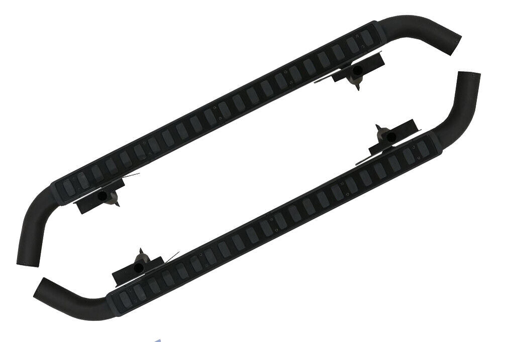 FOR LAND ROVER DEFENDER 110 L316 SIDE STEPS RUNNING BOARD BLACK FIRE & ICE STYLE
