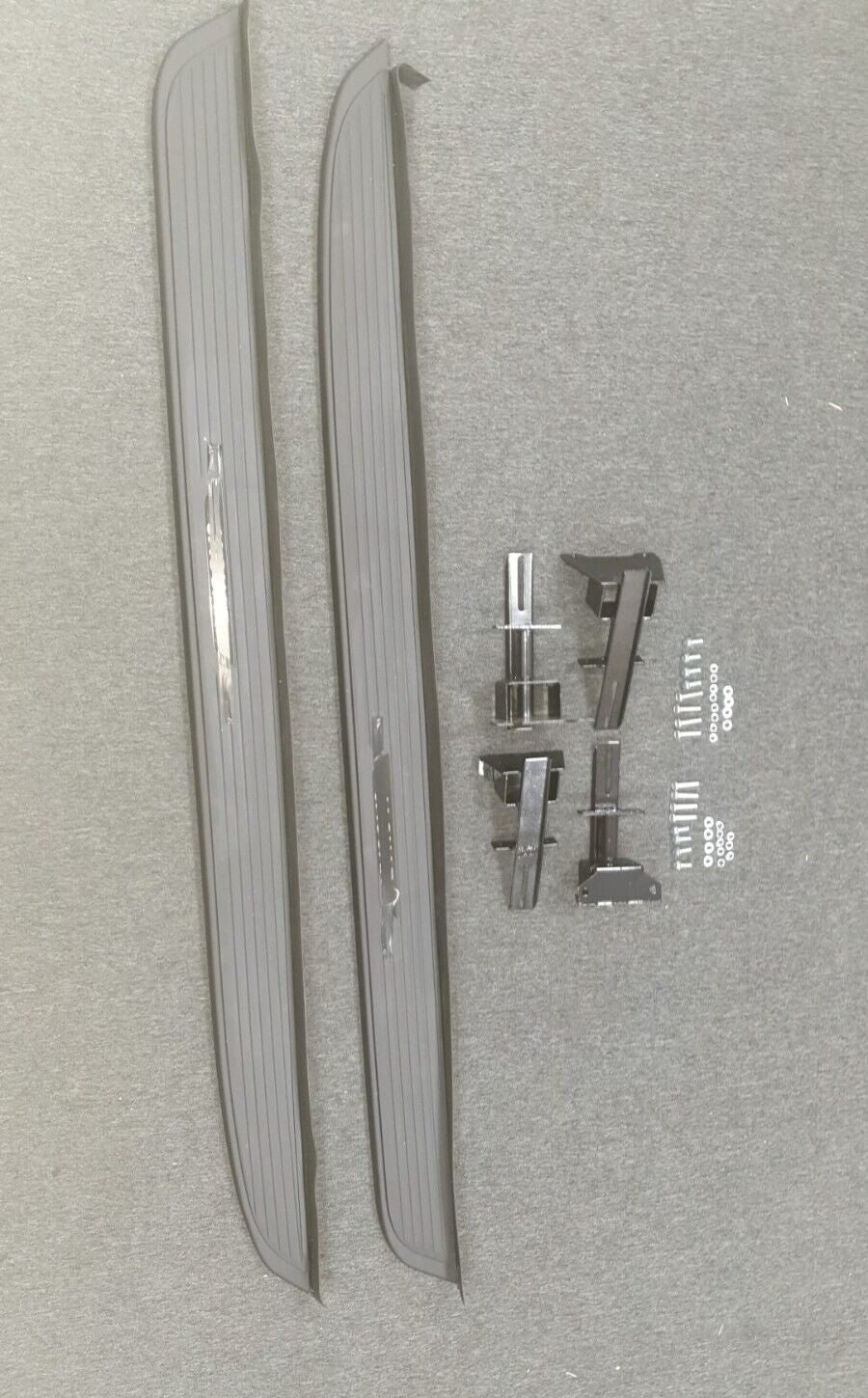 SIDE STEPS RUNNING BOARDS FOR JAGUAR F-PACE XF MK2 X260 STEALTH ALL BLACK 2017+