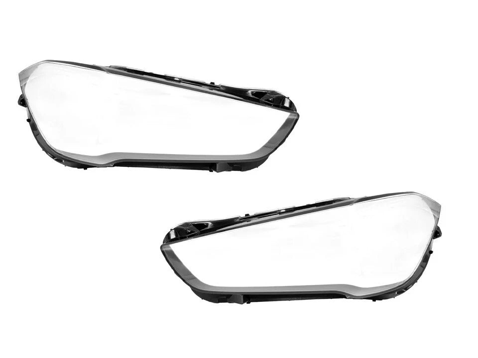 LEFT RIGHT PAIR FRONT HEADLIGHT LENS COVER REPLACEMENT FOR BMW X1 F48 2019-2022
