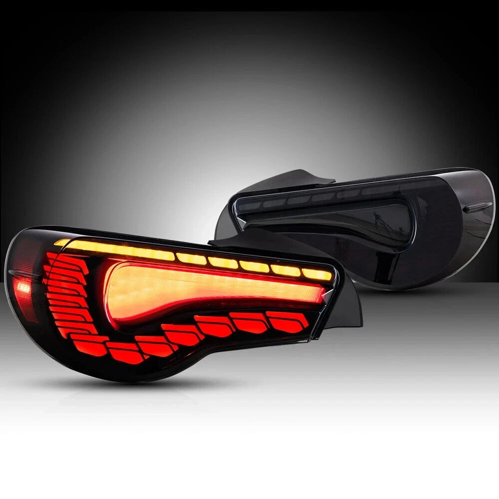 GTS SMOKE LED REAR LIGHTS FOR TOYOTA 86 GT86 SUBARU BRZ 2012-2020 TAIL LAMPS