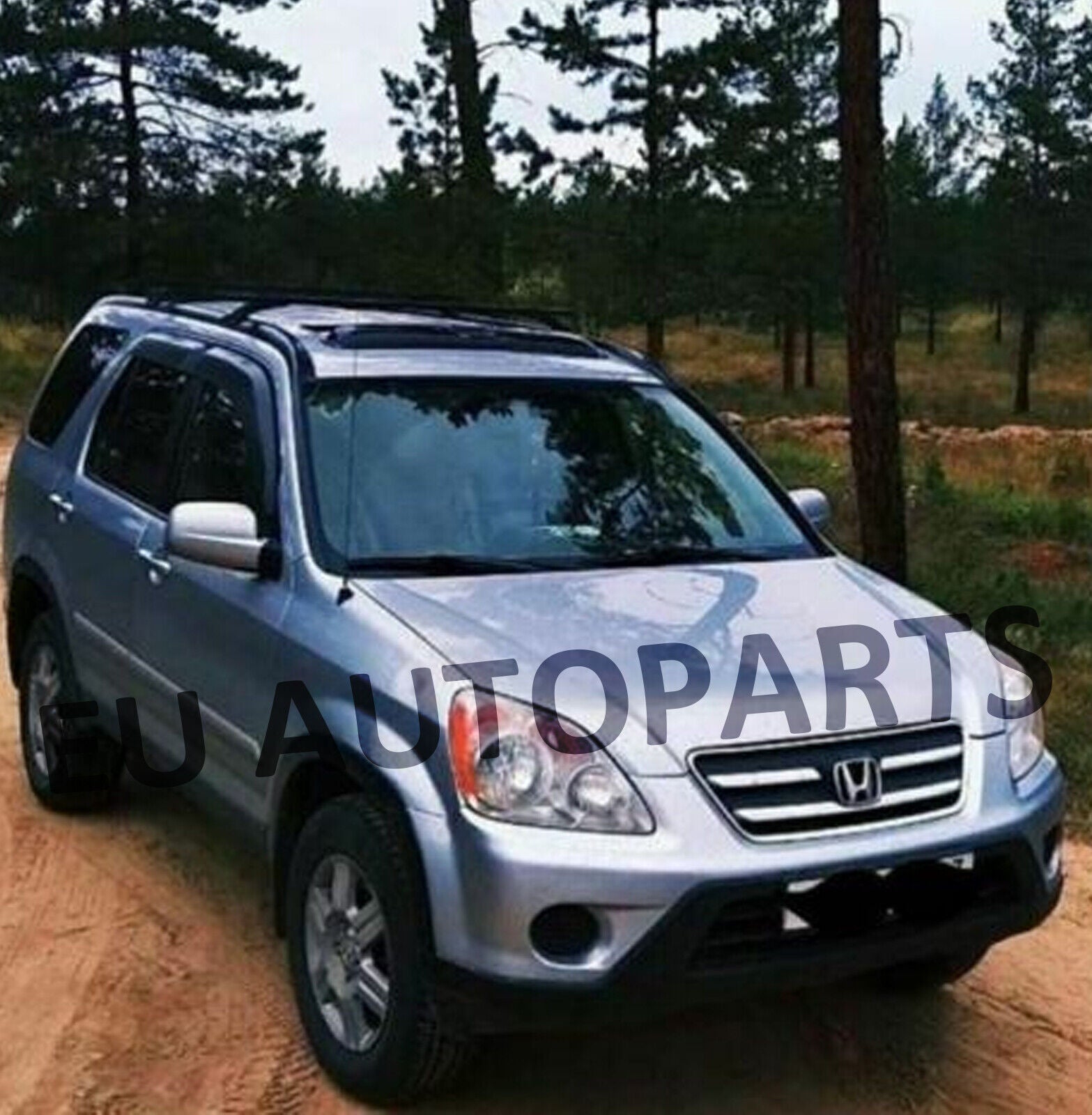FOR HONDA CRV MK2 2002-2006 ALUMINIUM BLACK ROOF CROSS RAILS BARS 100% OEM FIT