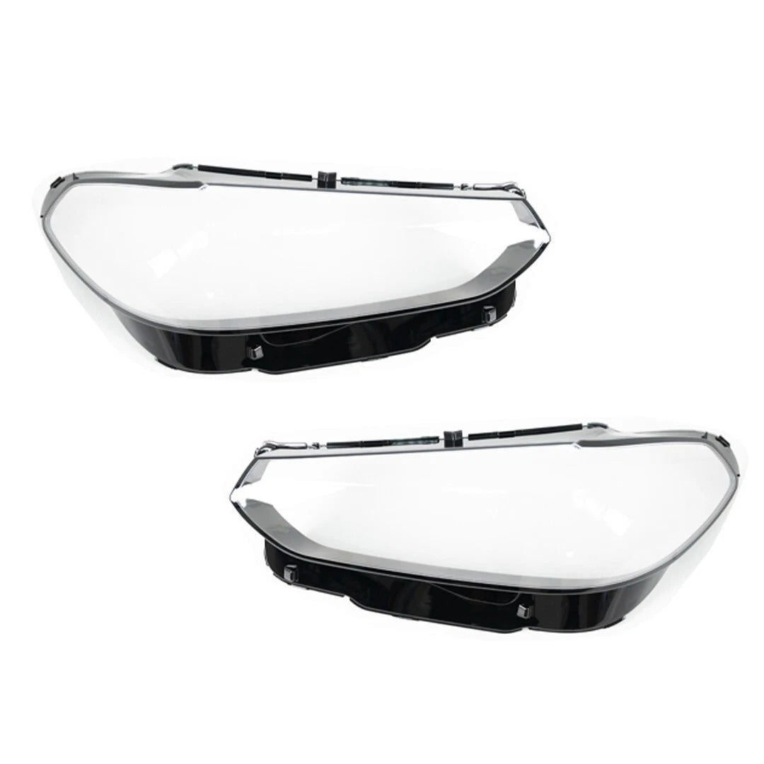 PAIR L+R HEADLIGHT LENS HEADLAMP COVER REPLACE FOR BMW X3 X4 G01 G02 G08 2021-24