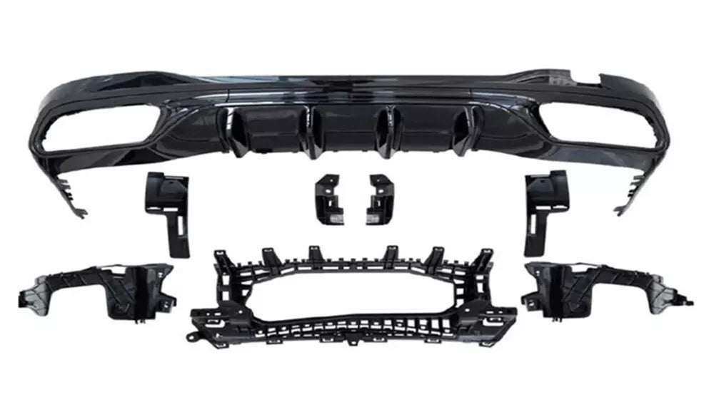 FOR MERCEDES C CLASS W206 C63 AMG REAR DIFFUSER LIP SPLITER TAIL PIPE AMG 2021+
