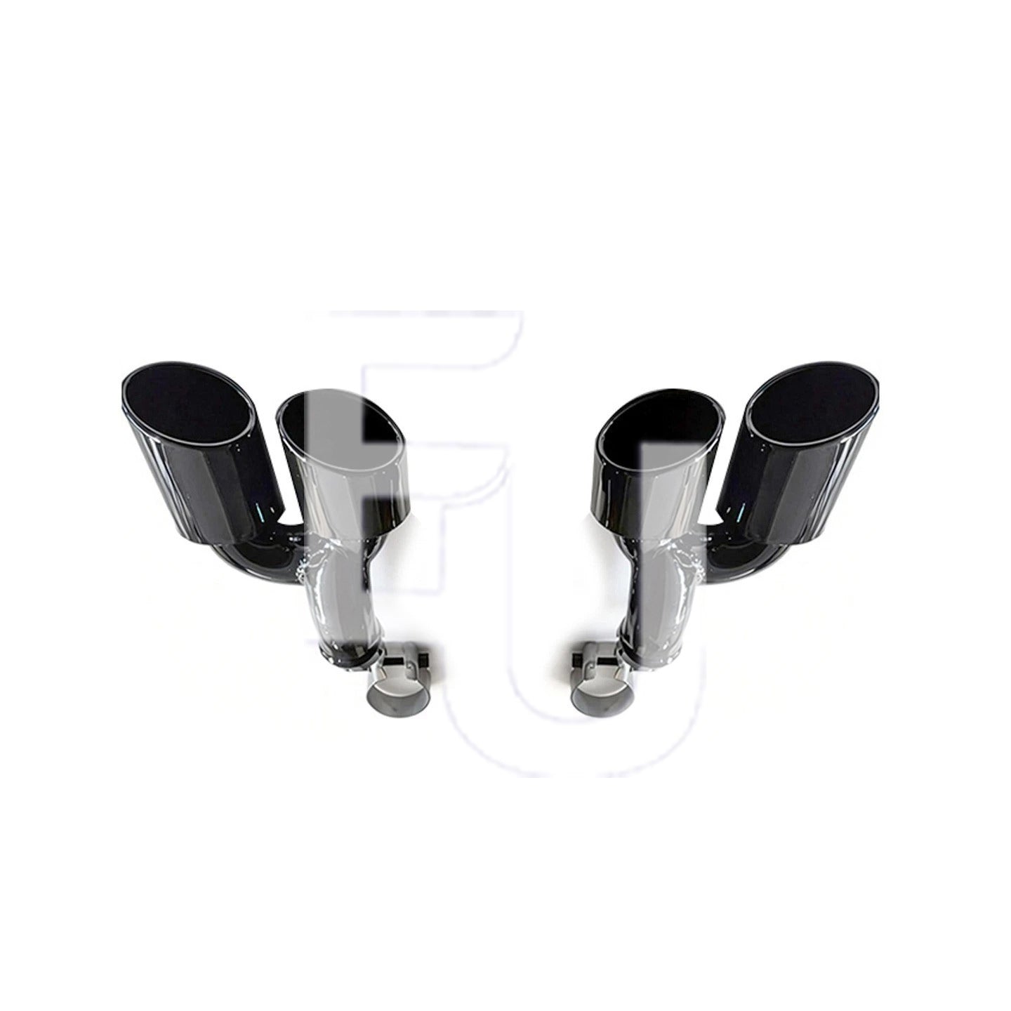 RS7 ABT STYLE REAR BUMPER DIFFUSER TAILPIPES BODYKIT FOR AUDI A7 S7 C8 MK2 2018+
