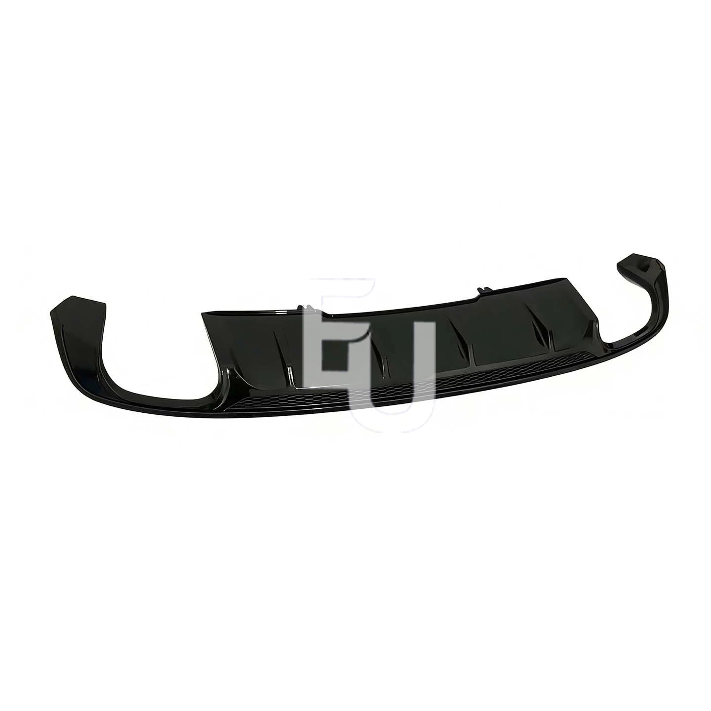 FOR AUDI A4 S4 B9 SLINE REAR BUMPER DIFFUSER SPLITTER GLOSS BLACK 2015-2019