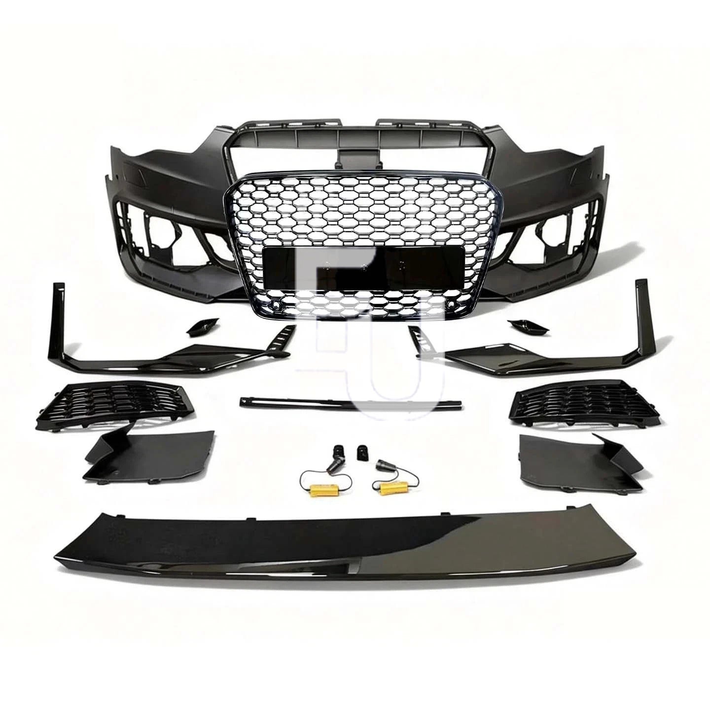 FOR AUDI A5 S5 B8.5 2012-16 UPGRADED B9 RS5 17+ LOOK FRONT BUMPER BODYKIT GRILLE