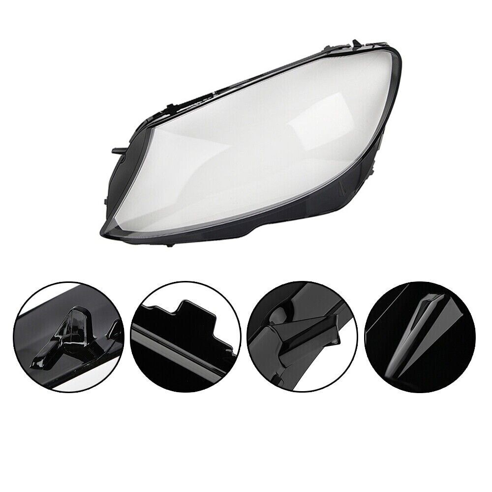 LEFT HEADLIGHT LAMP LENS COVER SHELL FOR MERCEDES-BENZ C CLASS W205 2015-2018 UK