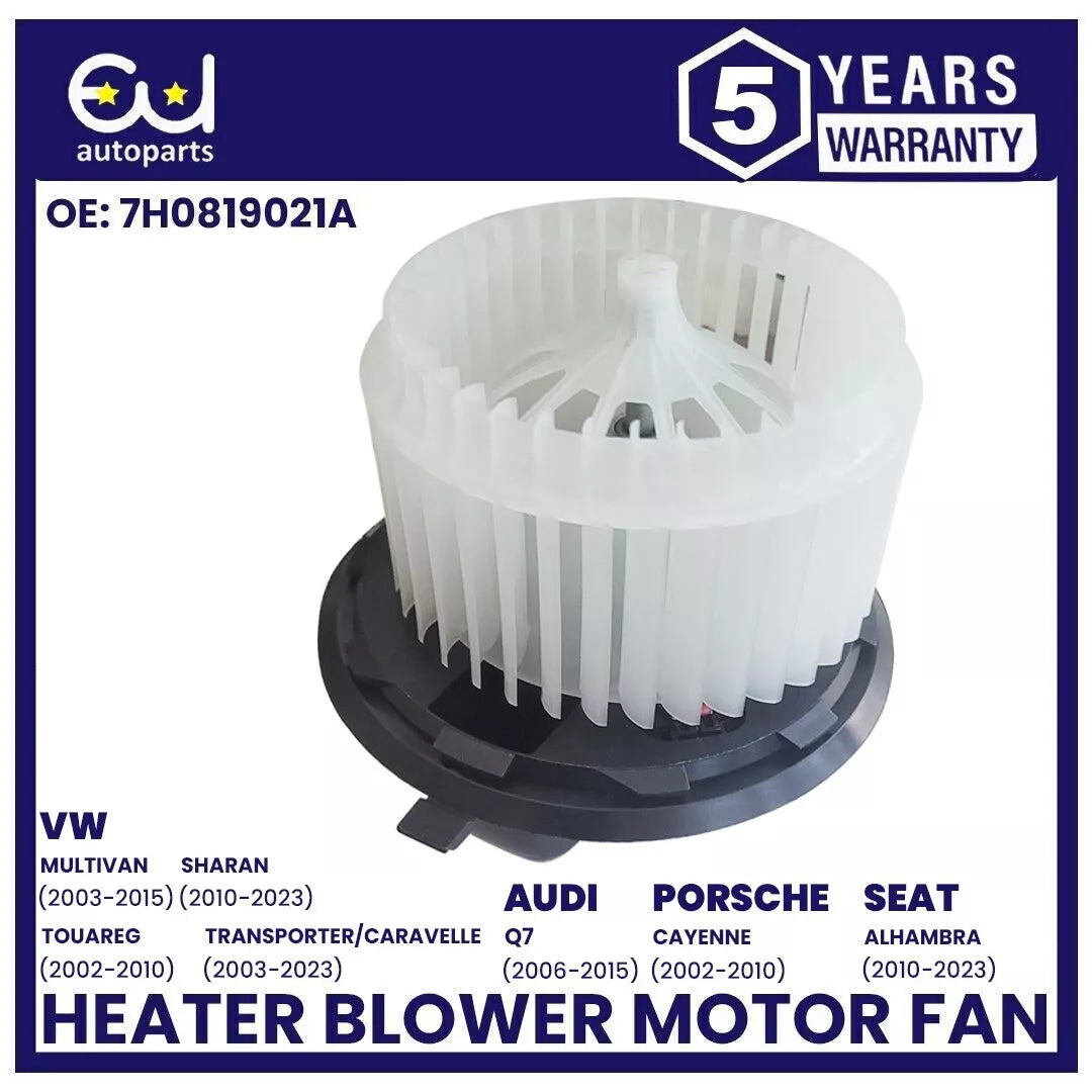 HEATER BLOWER MOTOR FAN FOR AUDI Q7 PORSCHE CAYENNE VW TRANSPORTER T5 T6 2003+