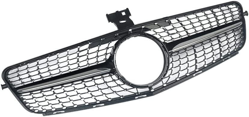 FOR MERCEDES C-CLASS W204 S204 C204 GRILL GRILLE AMG SILVER CHROME DIAMOND 08-14