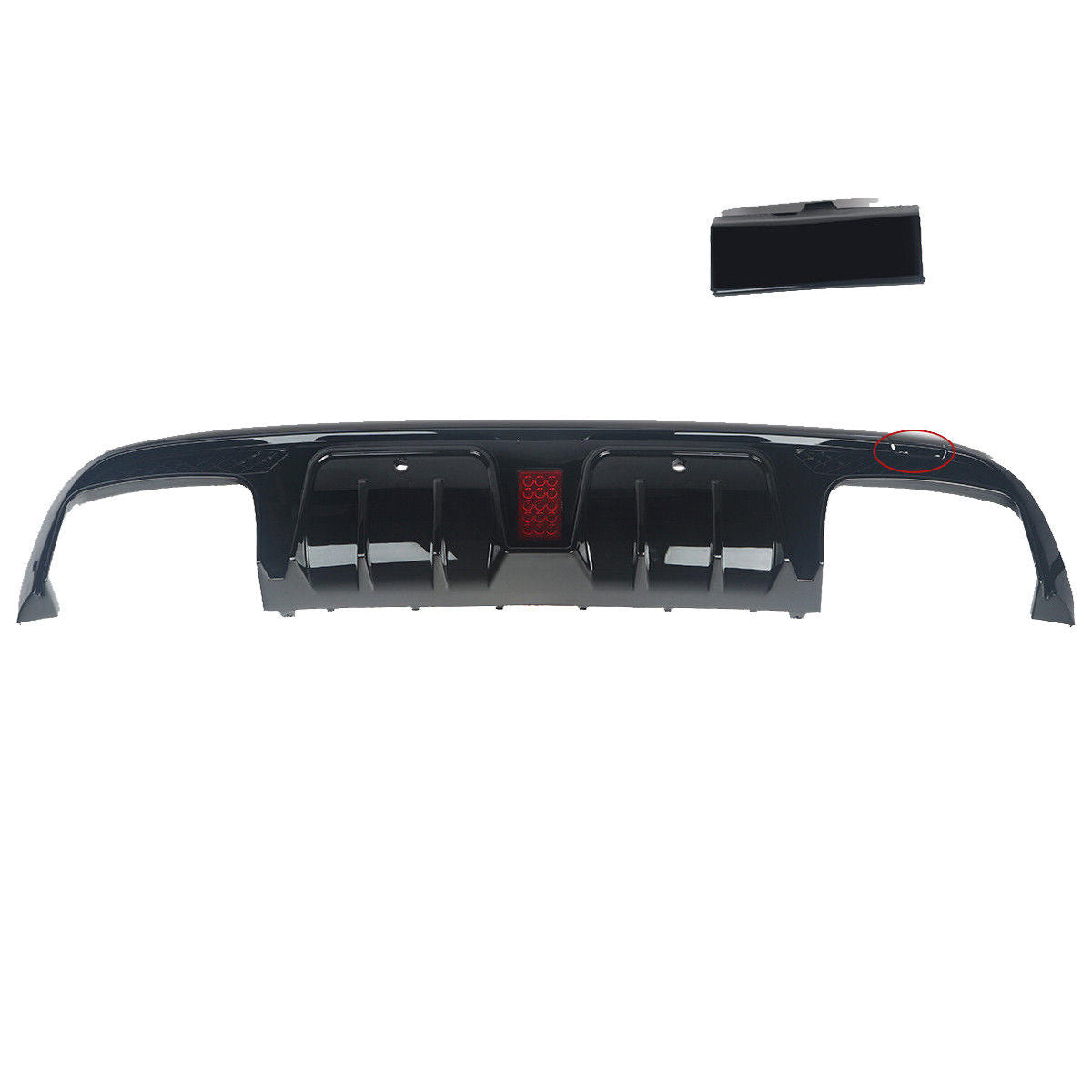 FOR MERCEDES BENZ C CLASS W205 AMG C63 REAR BUMPER DIFFUSER AMG F1 LIGTH STYLE