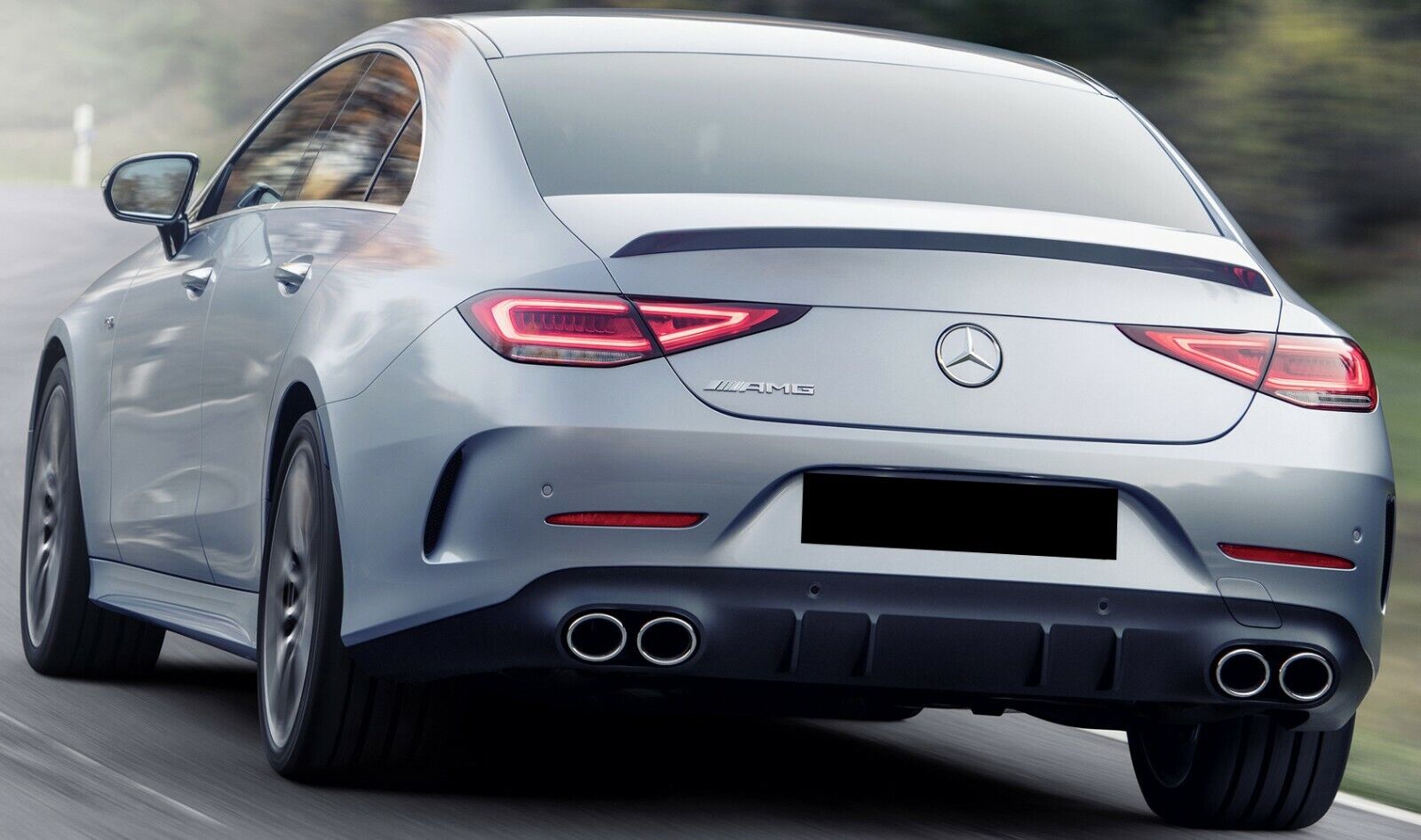 FOR MERCEDES CLS CLASS C257 AMG BOOT SPOILER TRUNK LID LIP 2018+ CARBON LOOK