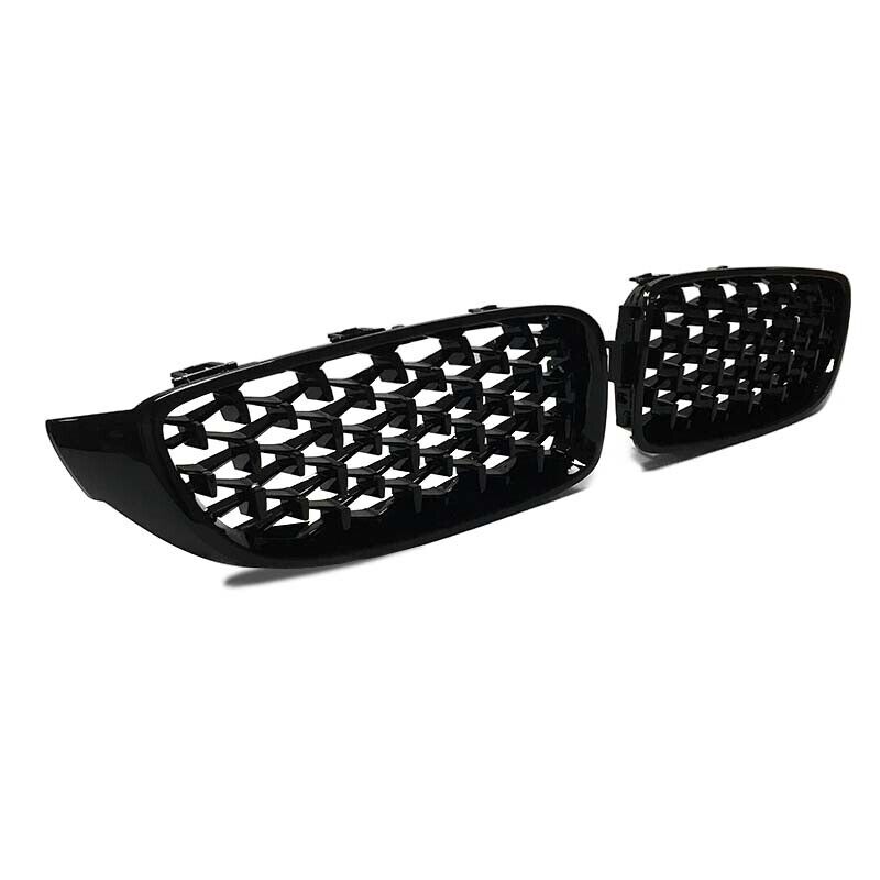 FOR BMW 4 SERIES F32 F36 F33 F82 FRONT GRILLE GRILL GLOSS BLACK DIAMOND 14-2020