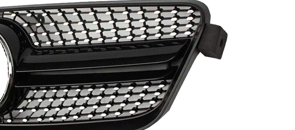 FOR MERCEDES E CLASS W212 S212 FRONT GLOSS BLACK DIAMOND GRILLE GRILL 2009-2013