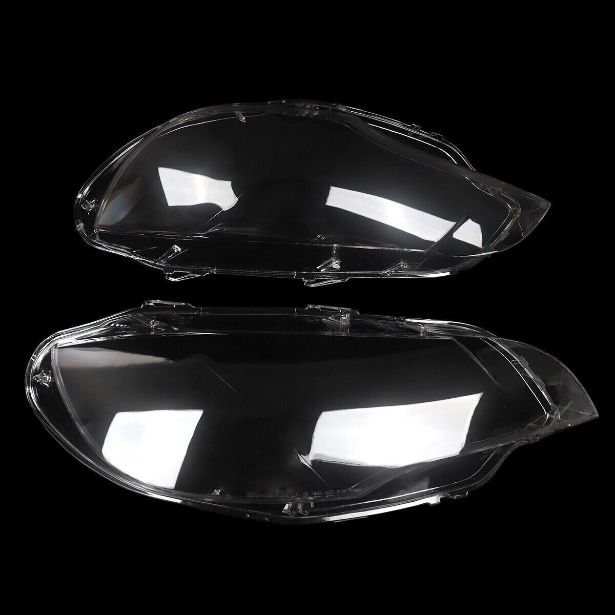 HEADLIGHT HEADLAMP CLEAR LENS COVER FOR BMW X6 E71 2006-14