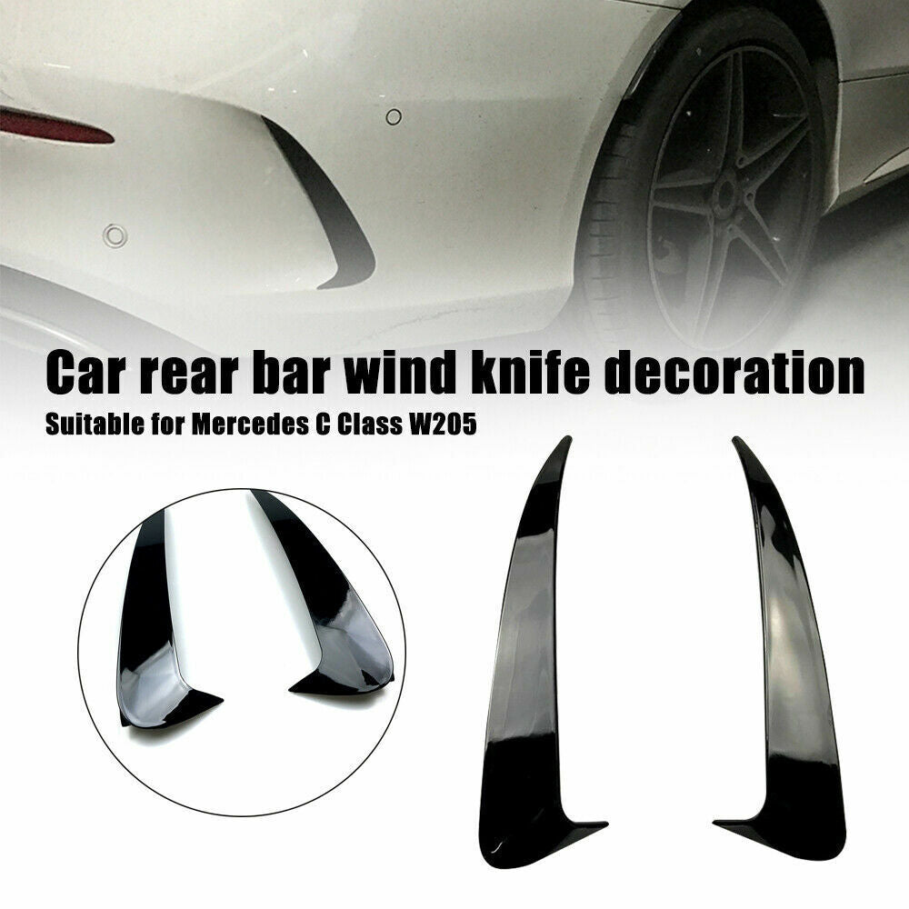 REAR BUMPER SPOILER TRIM AIR VENT COVER FOR MERCEDES BENZ C CLASS W205 AMG STYLE