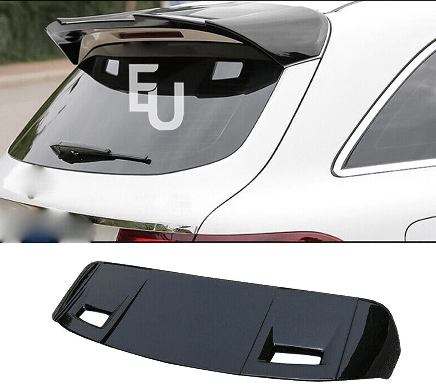 FOR MERCEDES GLC X253 SUV GLC63 AMG STYLE REAR ROOF SPOILER TRUNK LIP GLOSS 15+
