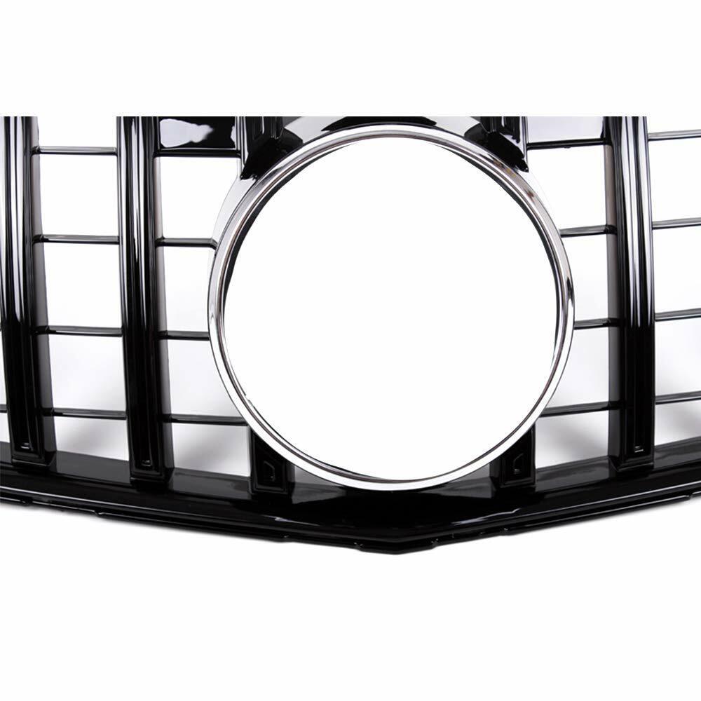 FOR MERCEDES C CLASS W204 07-14 FRONT GRILLE GRILL BLACK PANAMERICANA GT STYLE