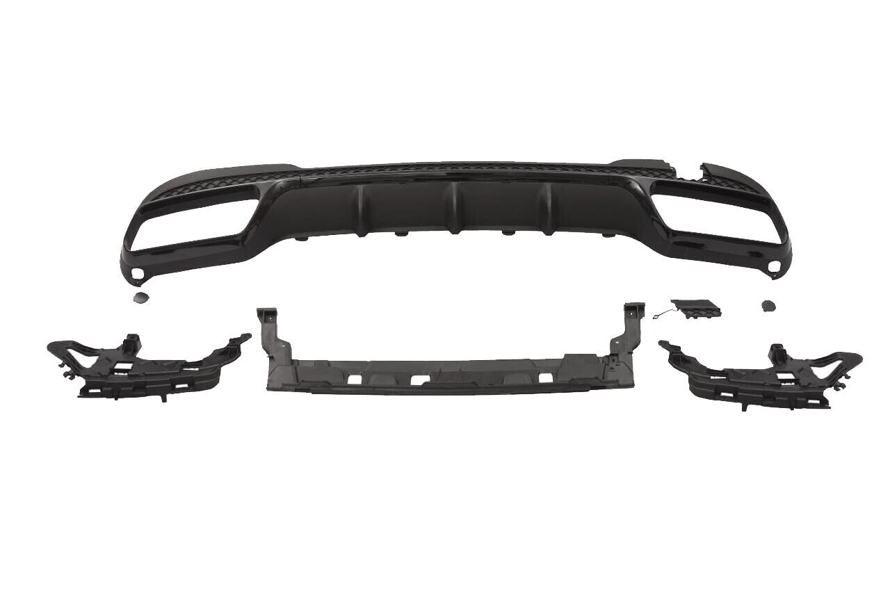 FOR MERCEDES E CLASS 4DR W212 REAR BUMPER DIFFUSER SALOON E63 LOOK 2013-2016
