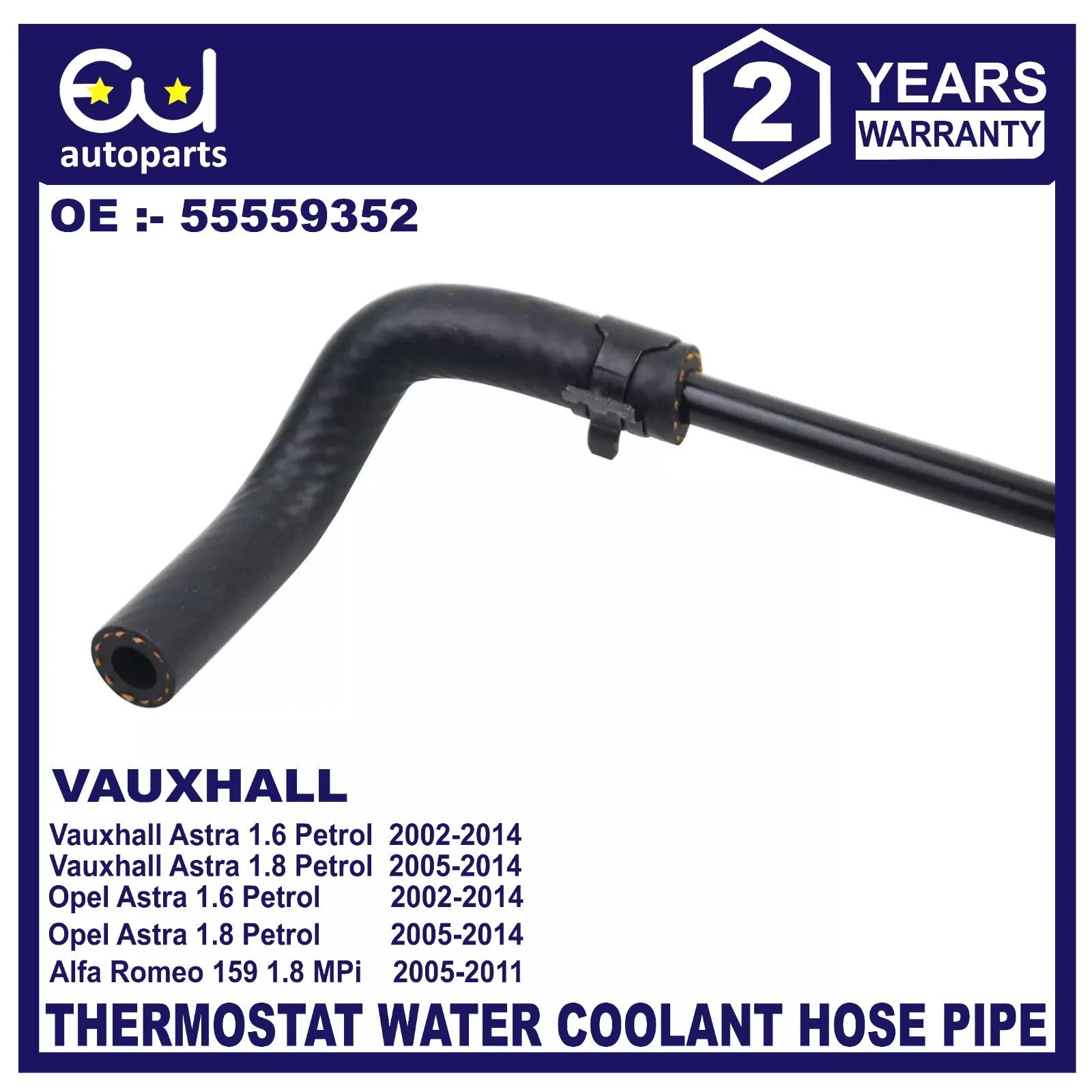 THERMOSTAT WATER COOLANT HOSEPIPE FITS FOR VAUXHALL ASTRA ZAFIRA INSIGNIA SIGNUM