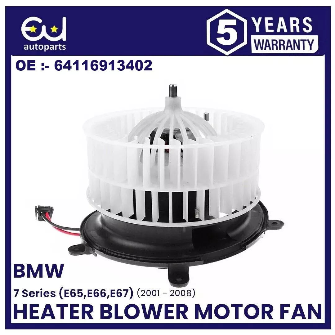 HEATER BLOWER MOTOR FAN FOR BMW 7 SERIES 735I E65 E66 E67 01-08 64116913402 RHD