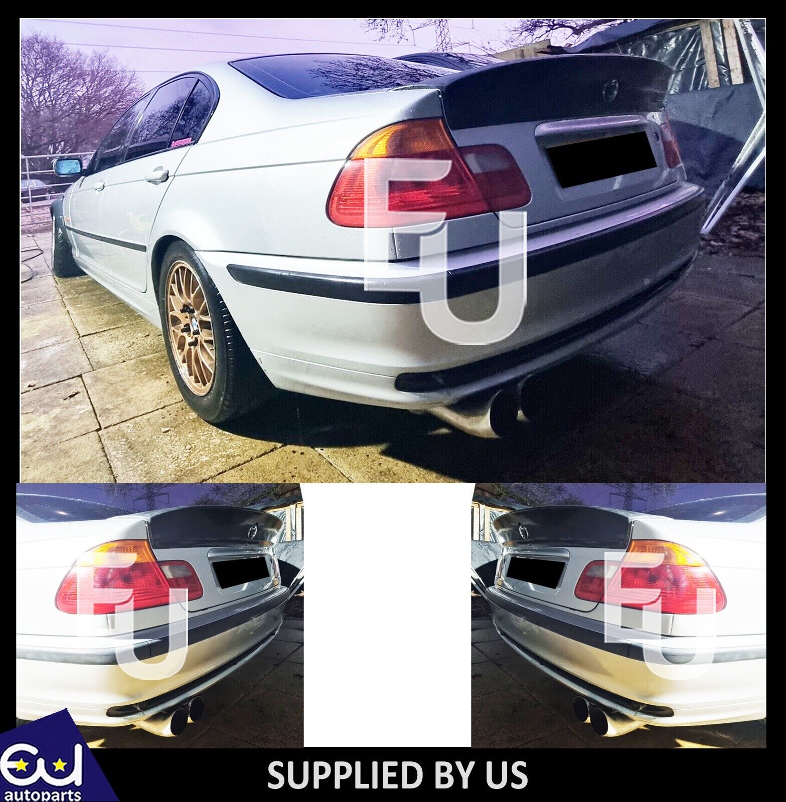 REAR BOOT SPOILER TRUNK DUCKTAIL FOR BMW E46 M3 CSL LOOK 1998-2005 4 DOOR SALOON