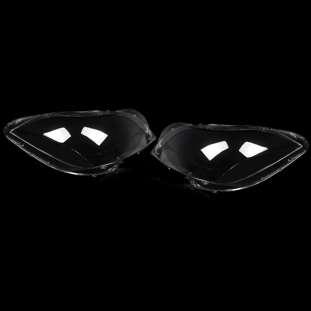 FOR MERCEDES BENZ W218 CLS 10-14 HEADLAMP HEADLIGHT LENS COVER CLEAR LEFT+RIGHT