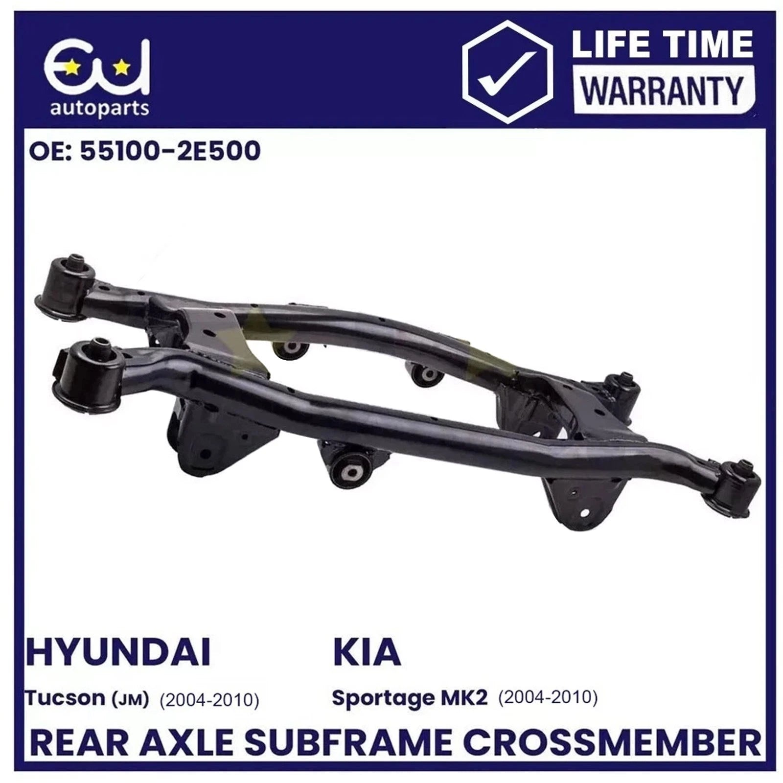 FOR HYUNDAI TUCSON KIA SPORTAGE MK2 4WD 2004–2010 REAR SUBFRAME AXLE CROSSMEMBER