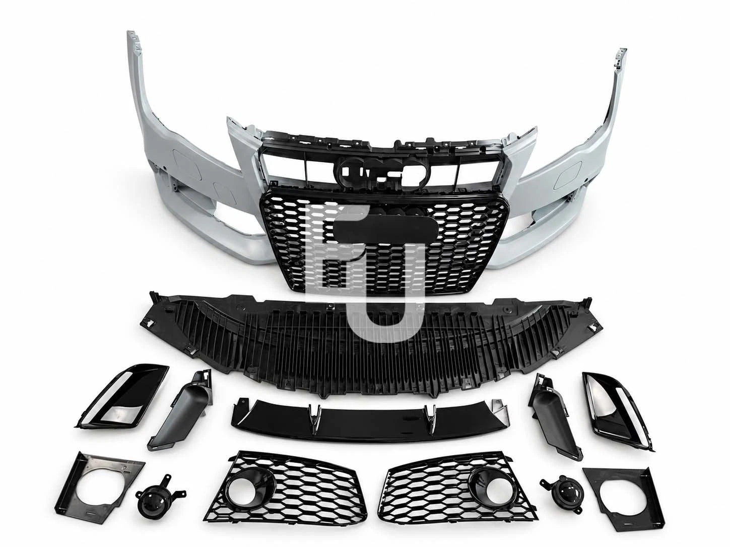 RS7 LOOK FRONT BUMPER CONVERSION KIT FOR AUDI A7 S7 C7 2011-14 GRILLE W/SPLITTER