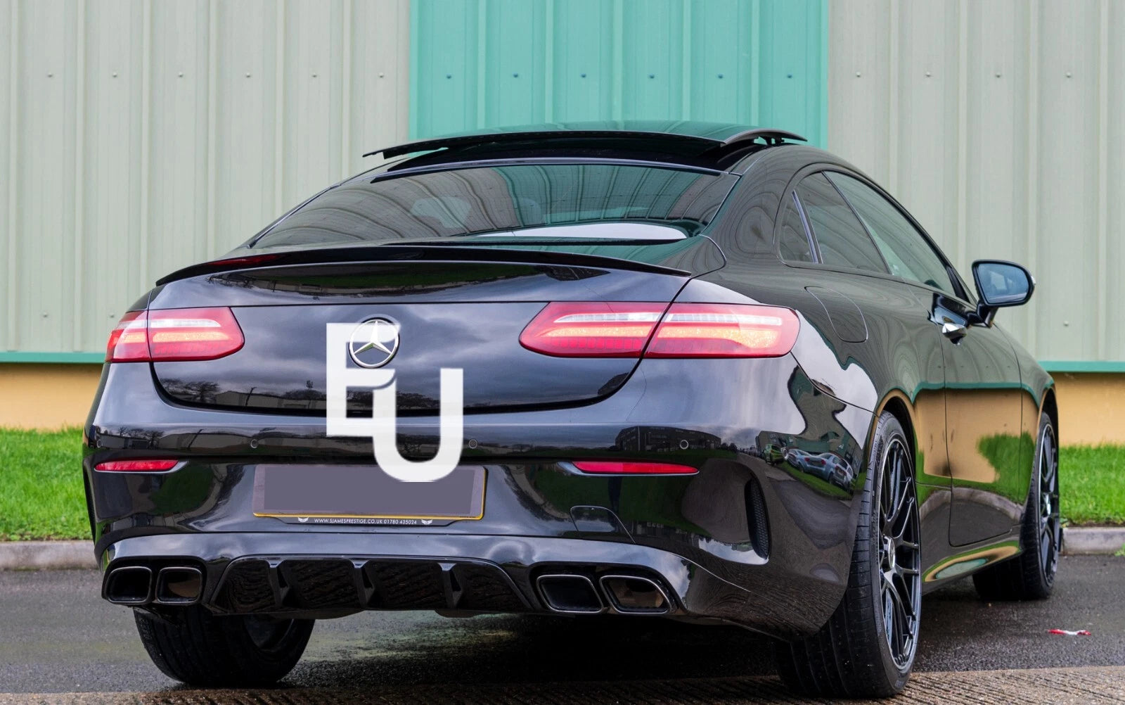 FOR MERCEDES E CLASS C238 COUPE E63 AMG STYLE REAR BOOT SPOILER WING GLOSS 2017+