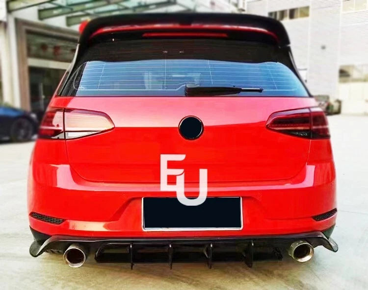 FOR VW Golf GTI GTD TSI TDI MK7.5 TCR STYLE REAR VALANCE DIFFUSER SPOILER KIT