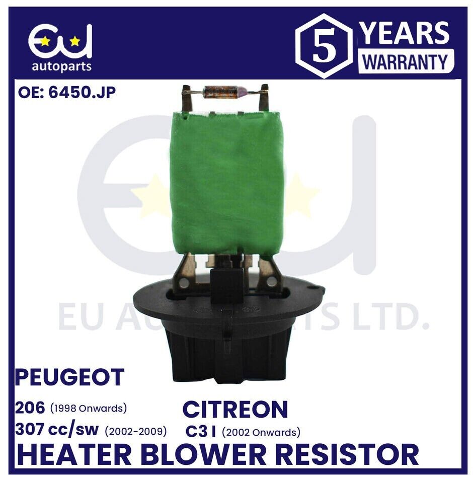 FOR PEUGEOT 206 307 SW 307 CC CITROEN C3 HEATER BLOWER MOTOR FAN RESISTOR 2000+