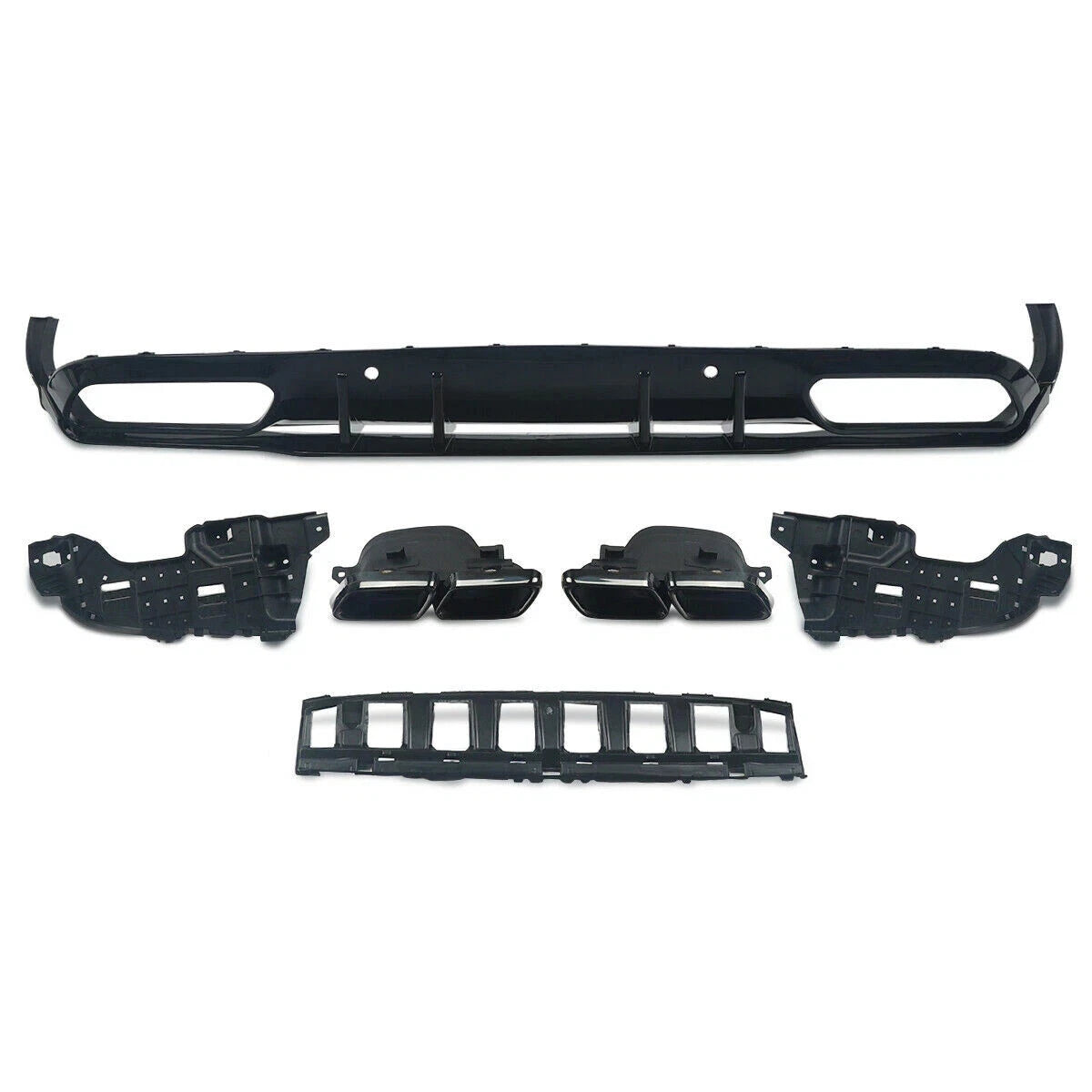 FOR MERCEDES C CLASS C205 C63 LOOK BODYKIT BODY KIT REAR DIFFUSER SPLITTER SKIRT