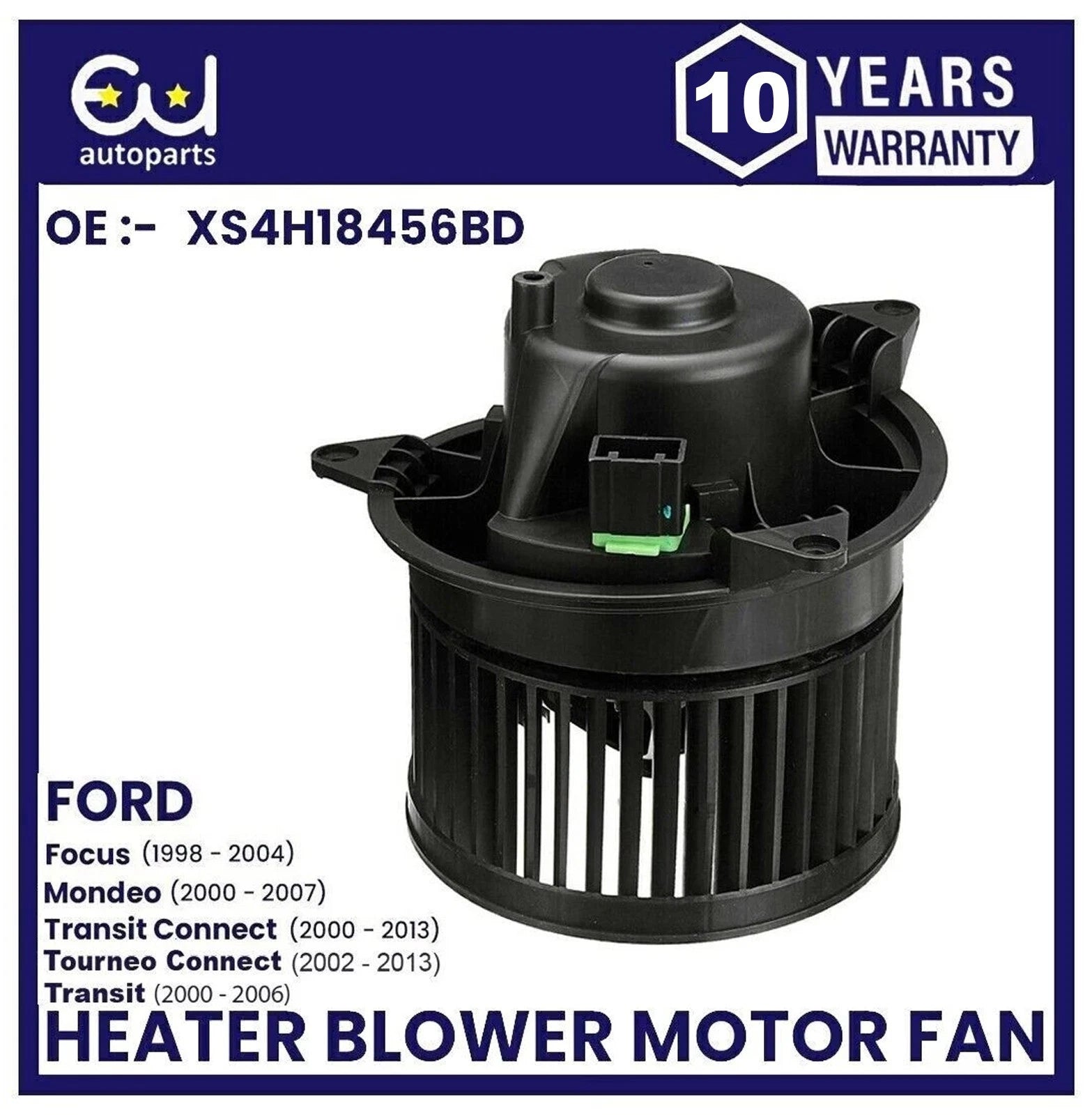 HEATER BLOWER MOTOR FAN FOR FORD FOCUS MK1 99-05 MONDEO MK3 TRANSIT CONNECT