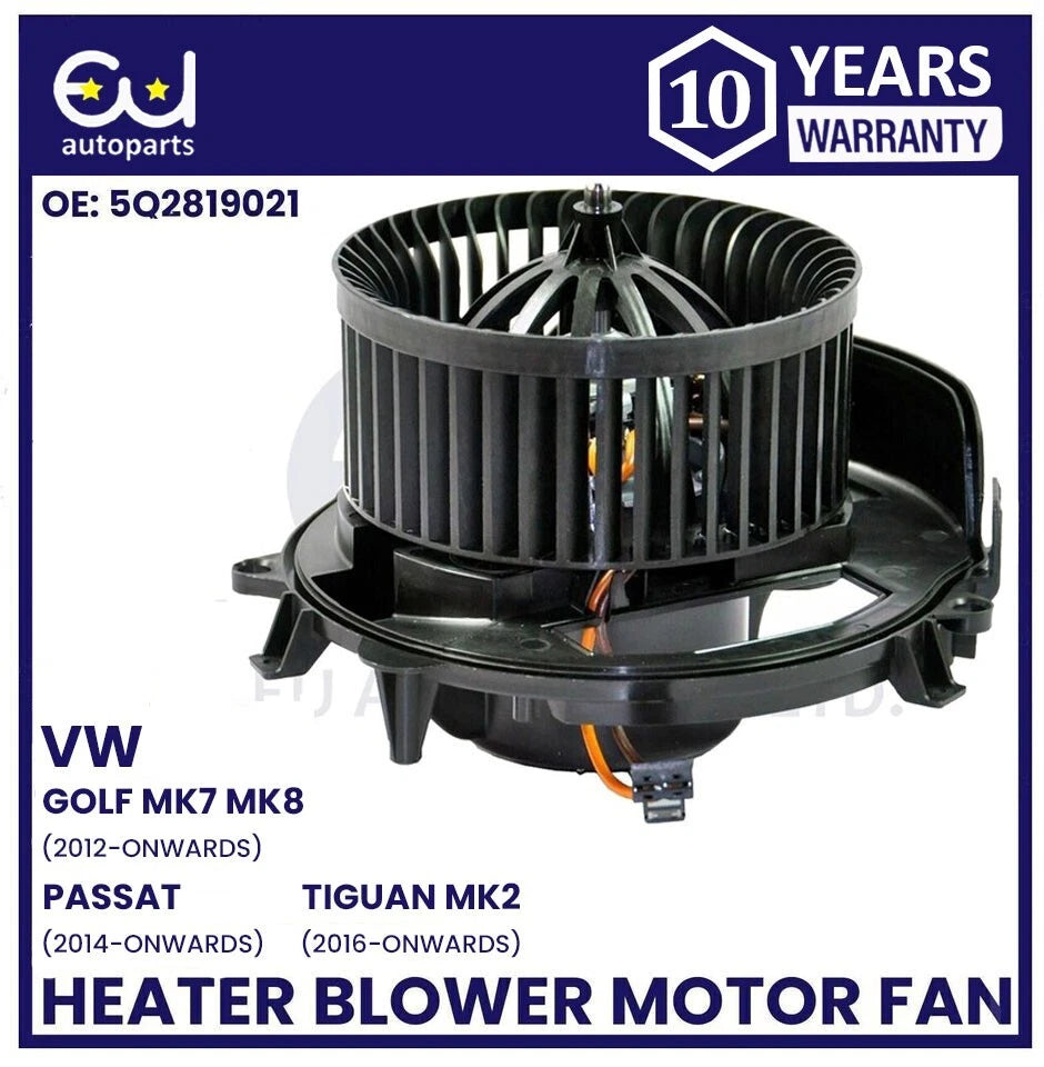 HEATER BLOWER MOTOR FAN FOR VW GOLF MK7 PASSAT 3G2, 3G5 TIGUAN 5Q2819021A