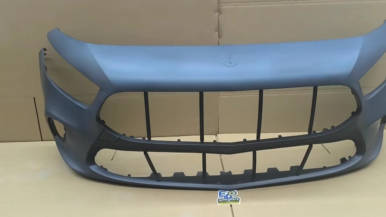 FOR MERCEDES A CLASS W177 18-23 FRONT BUMPER PRIMED PARKING SENSORS NOT AMG