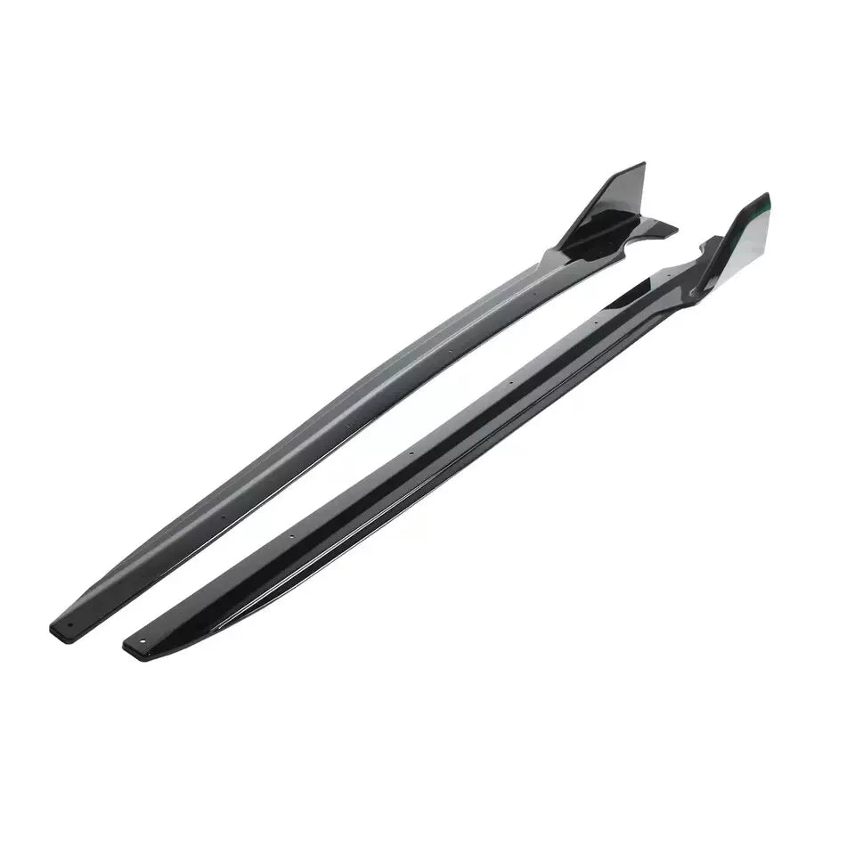 FOR BMW X5 G05 M SPORT GLOSS BLACK SIDE SKIRTS EXTENSION BLADES FACELIFT 18-23